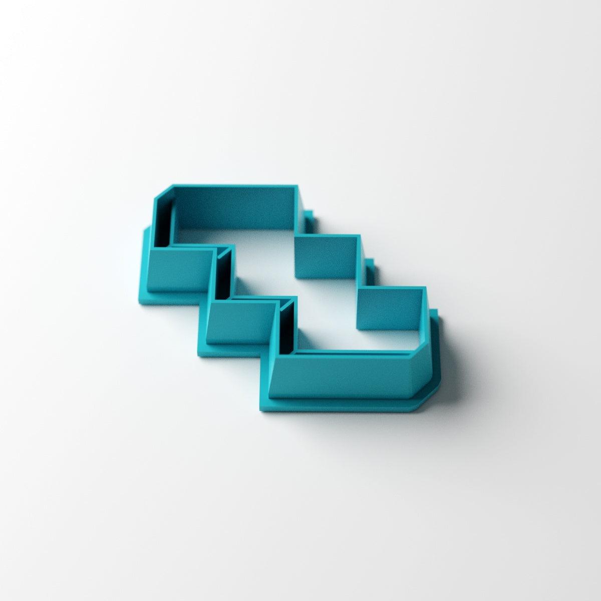 Retro 3D ZigZag Shape Clay Cutter - Claylab