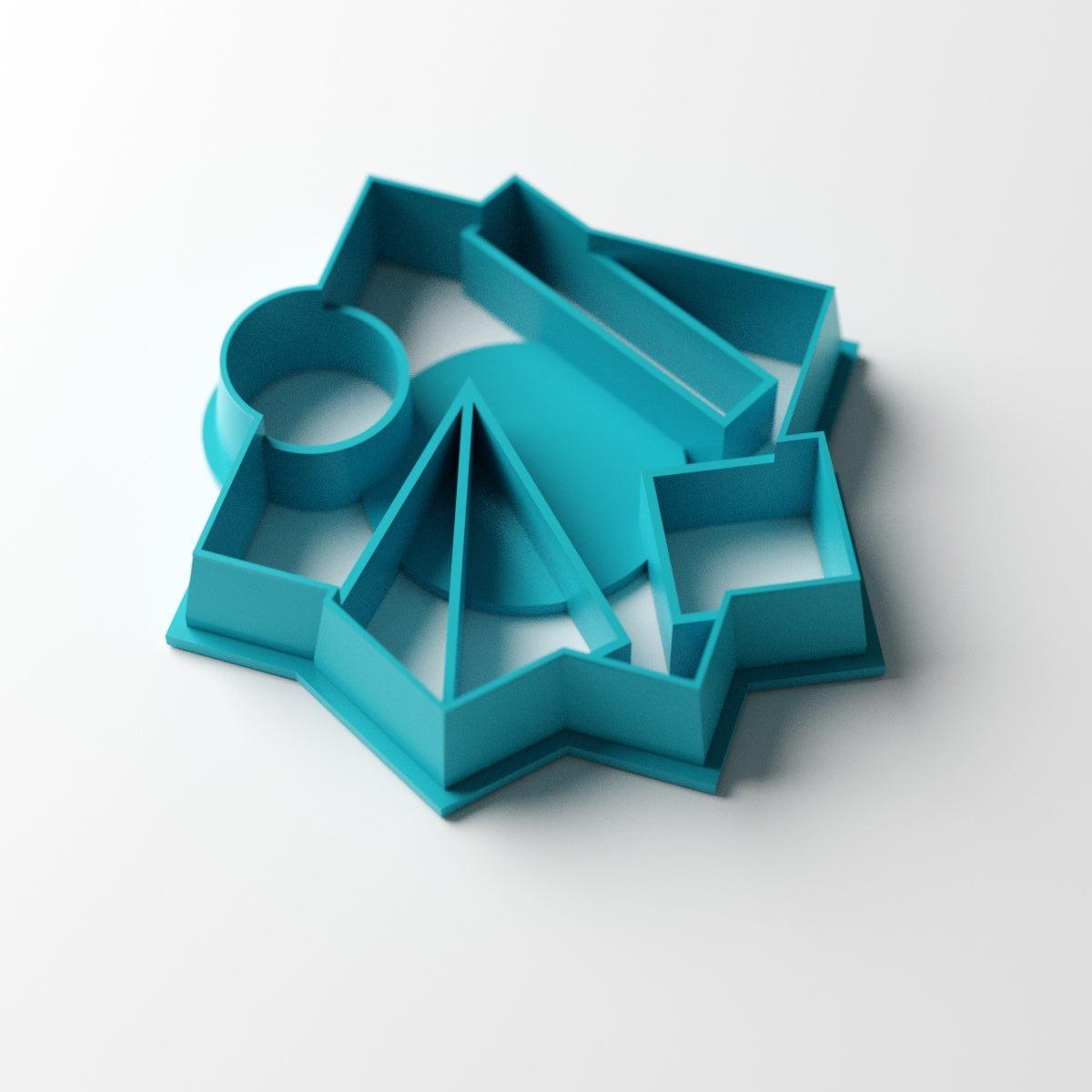 Retro Memphis Prism Clay Cutter - Claylab