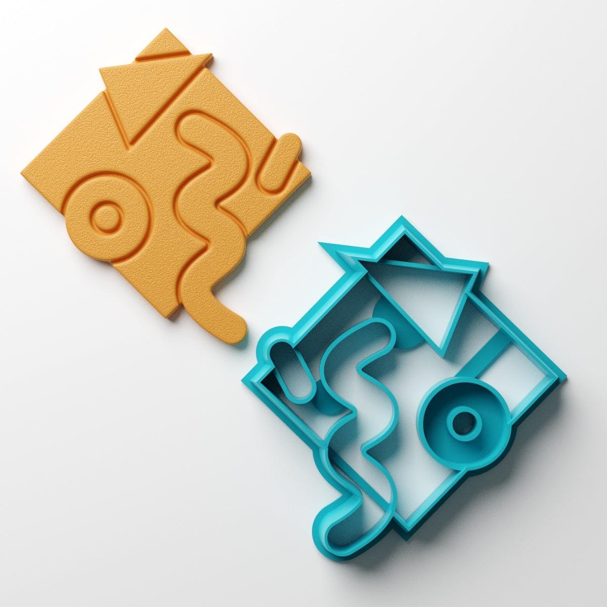 Retro Memphis Squiggle Clay Cutter - Claylab