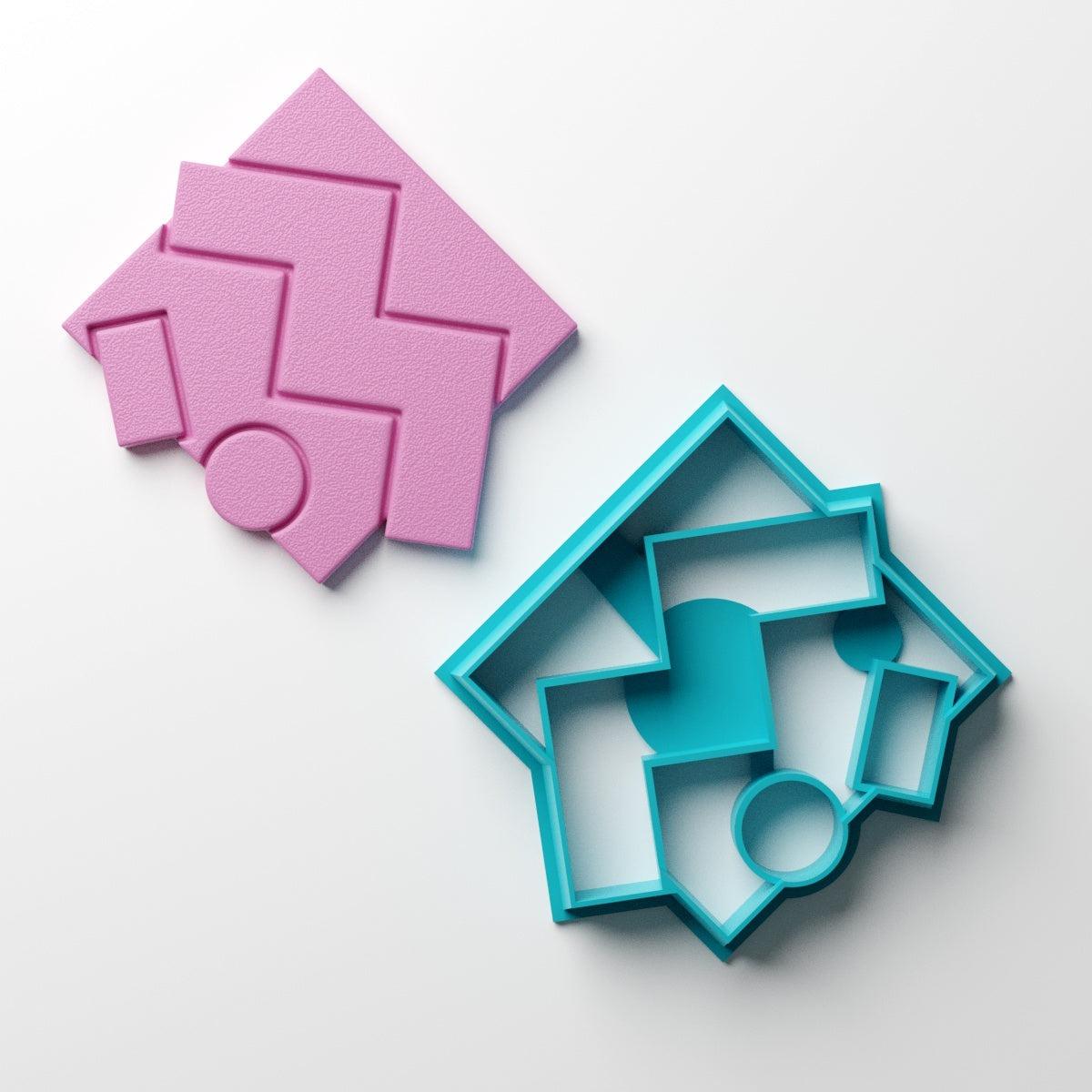 Retro Memphis ZigZag Clay Cutter - Claylab