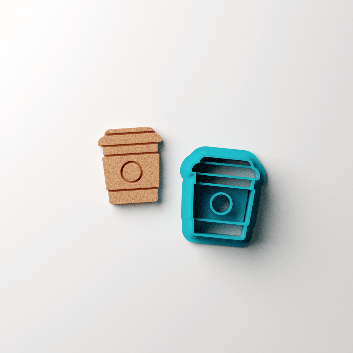 Coffee Cup Stud Clay Cutter - Claylab