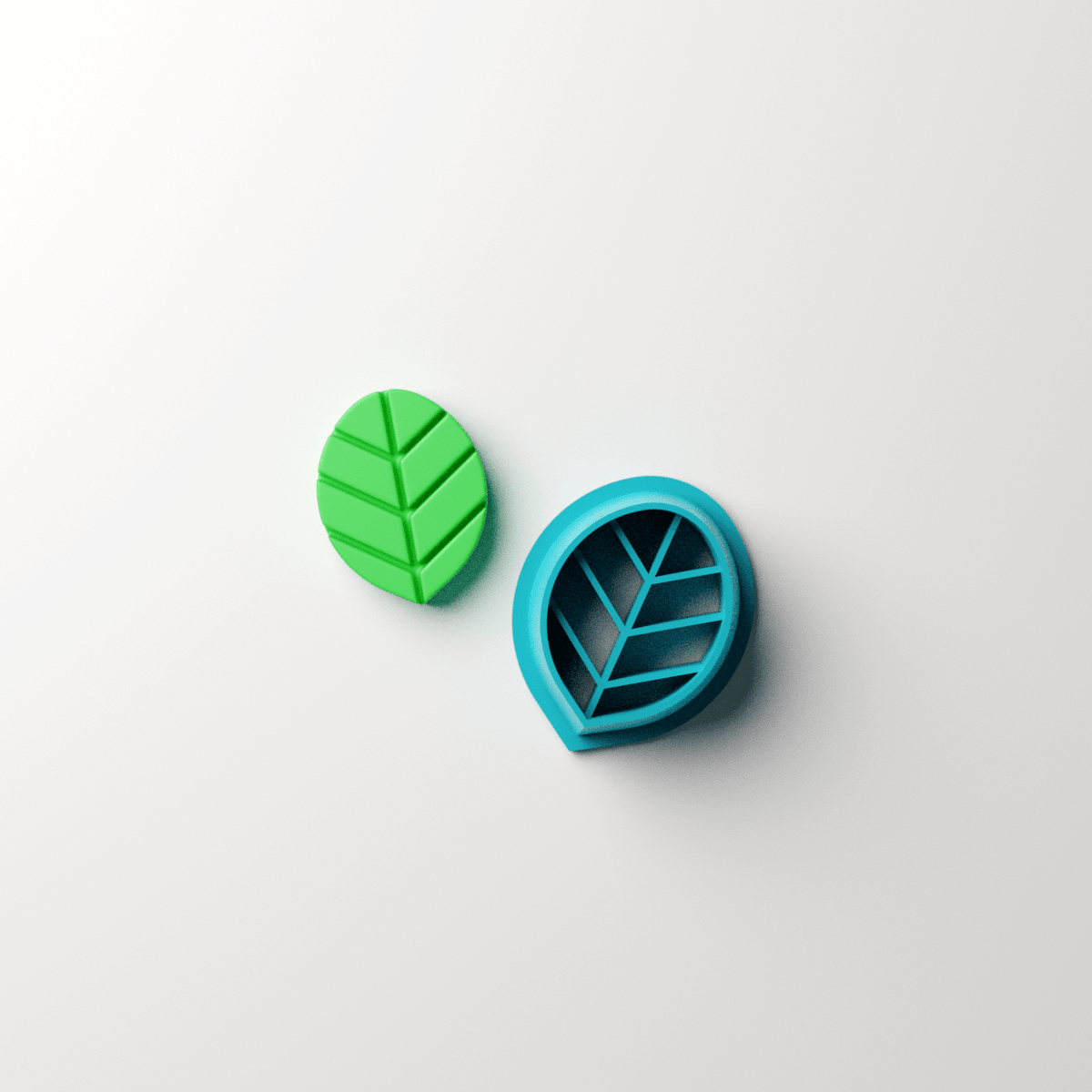 Simple Leaf Stud Clay Cutter - Claylab