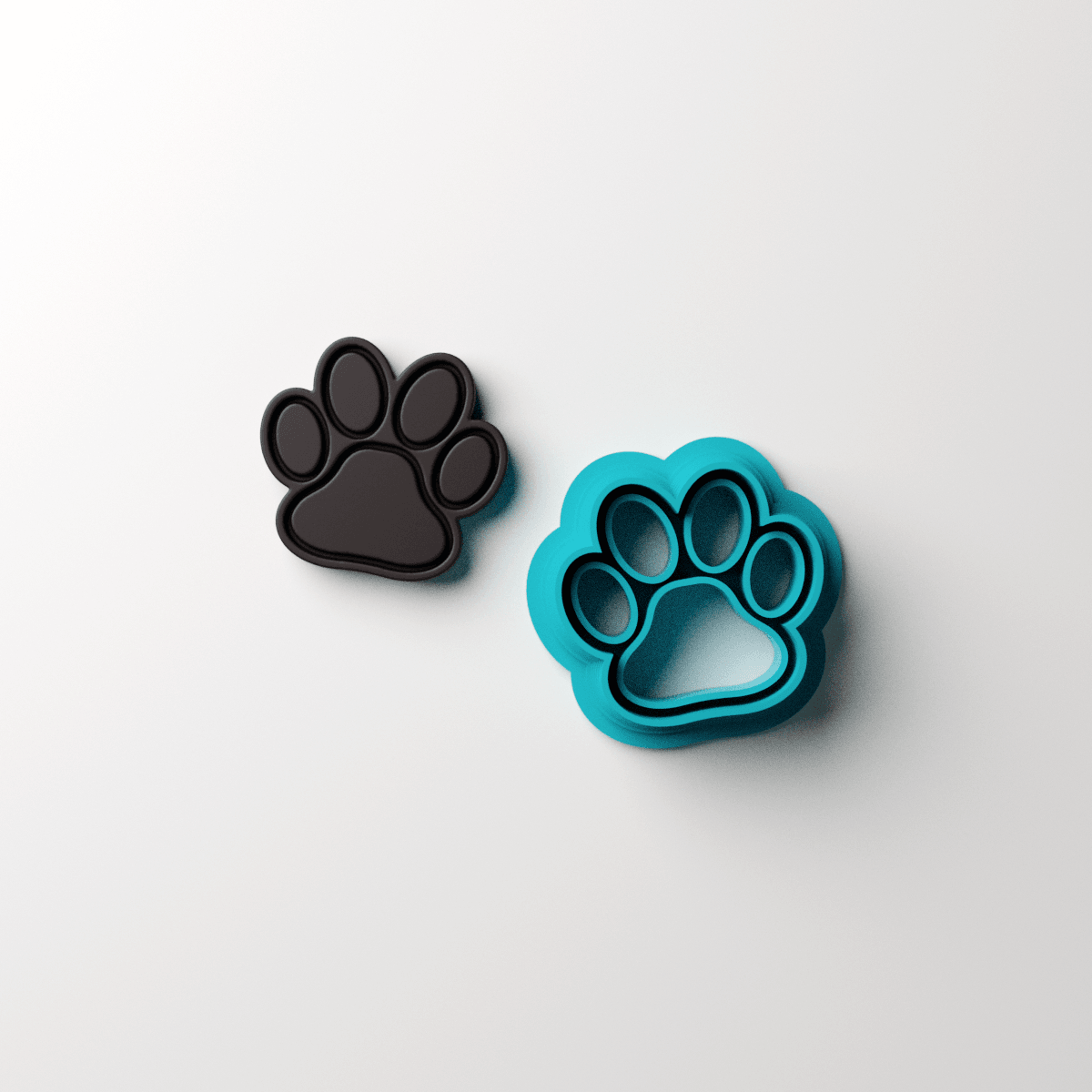 Paw Print Stud Clay Cutter - Claylab