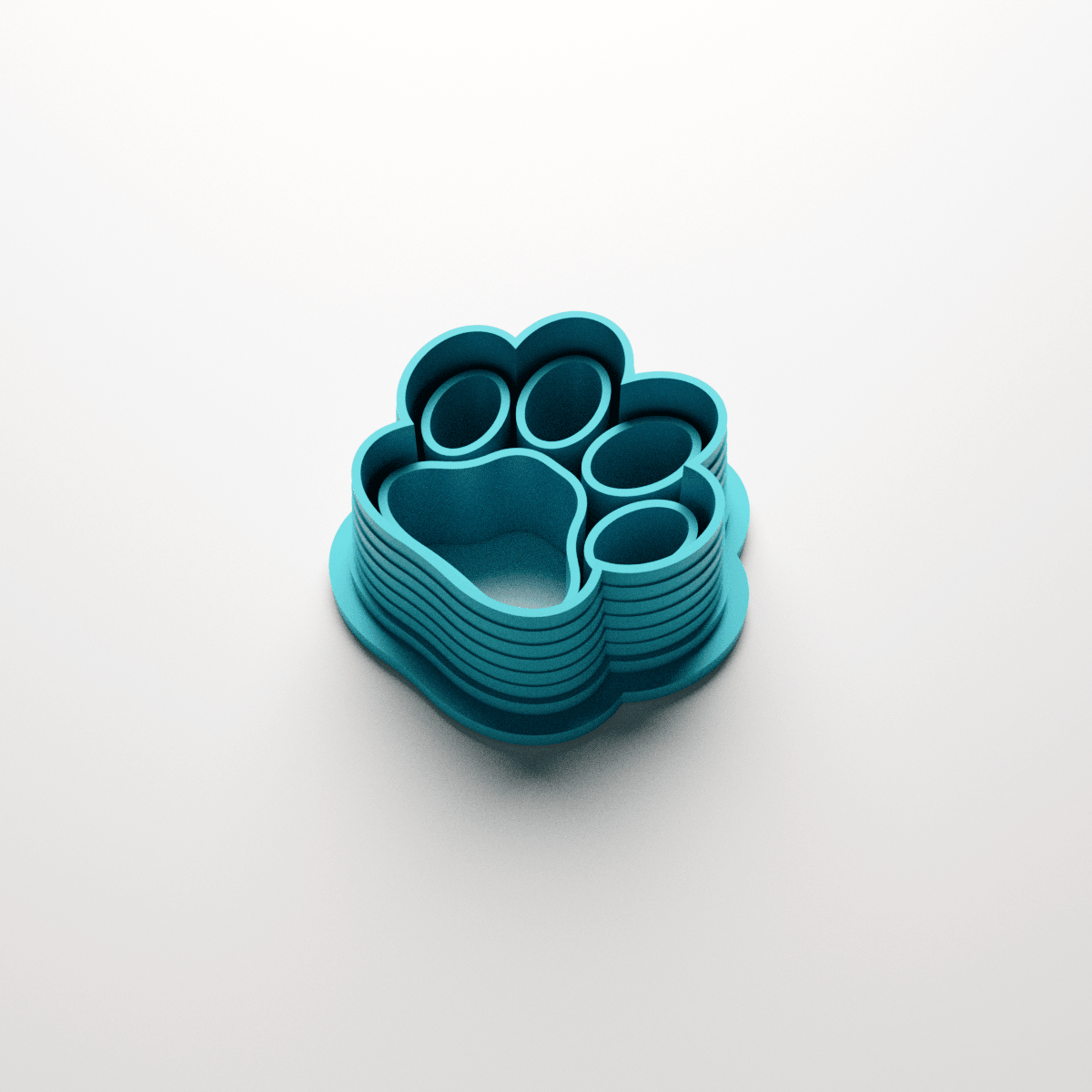 Paw Print Stud Clay Cutter - Claylab