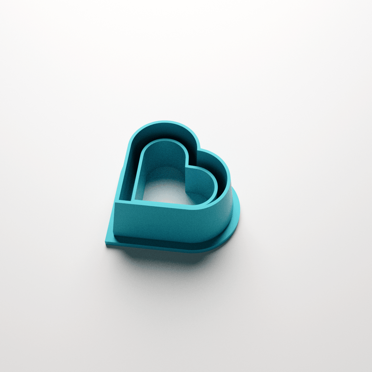Borderline Heart Stud Clay Cutter - Claylab