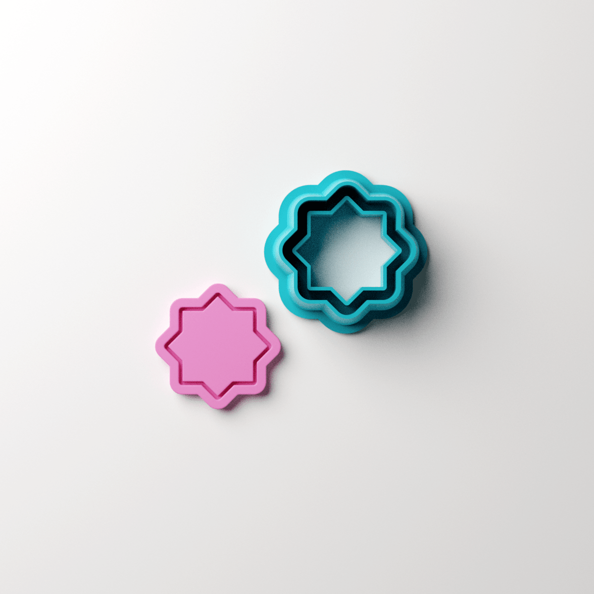 Borderline 8 Point Star Stud Clay Cutter - Claylab