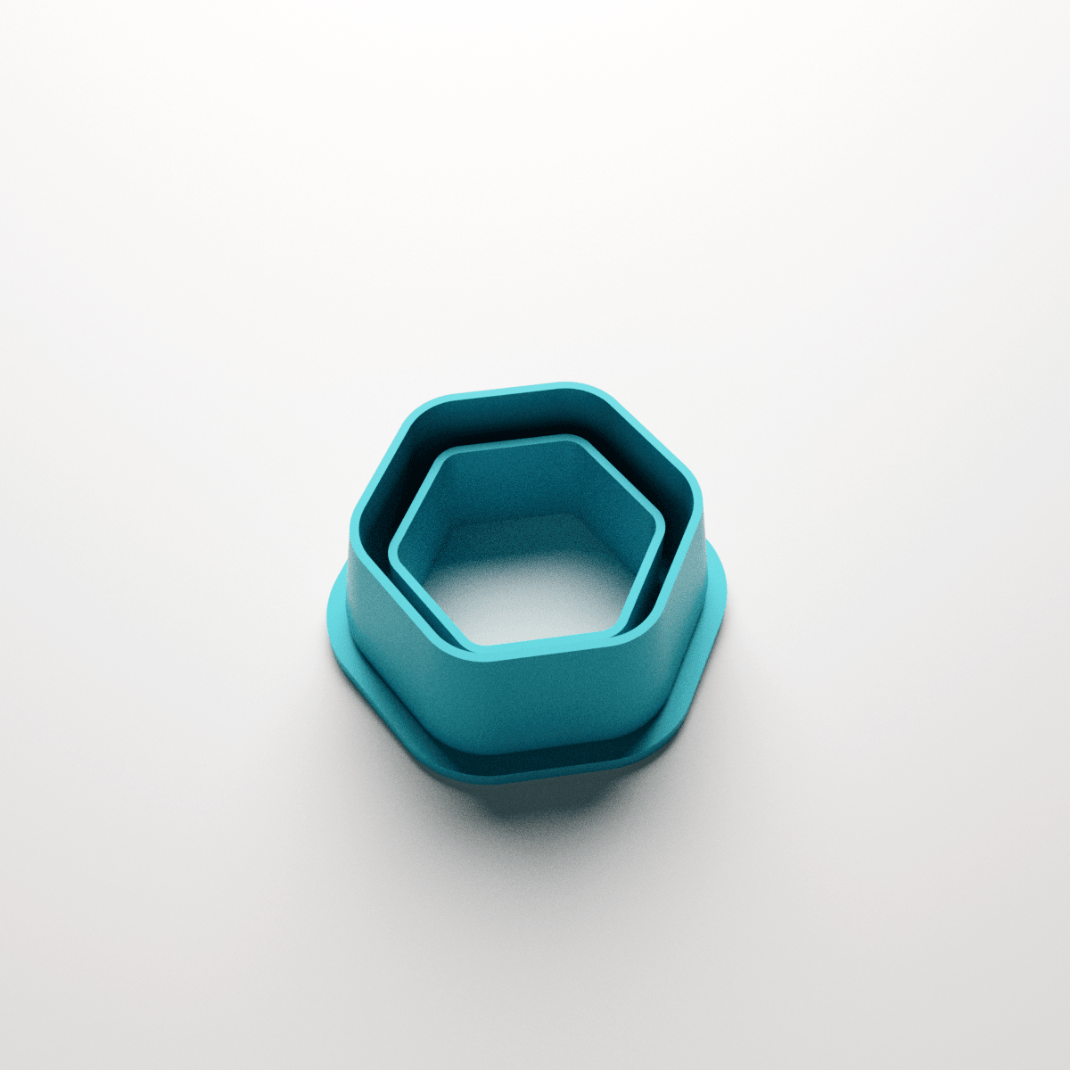 Borderline Hexagon Stud Clay Cutter - Claylab