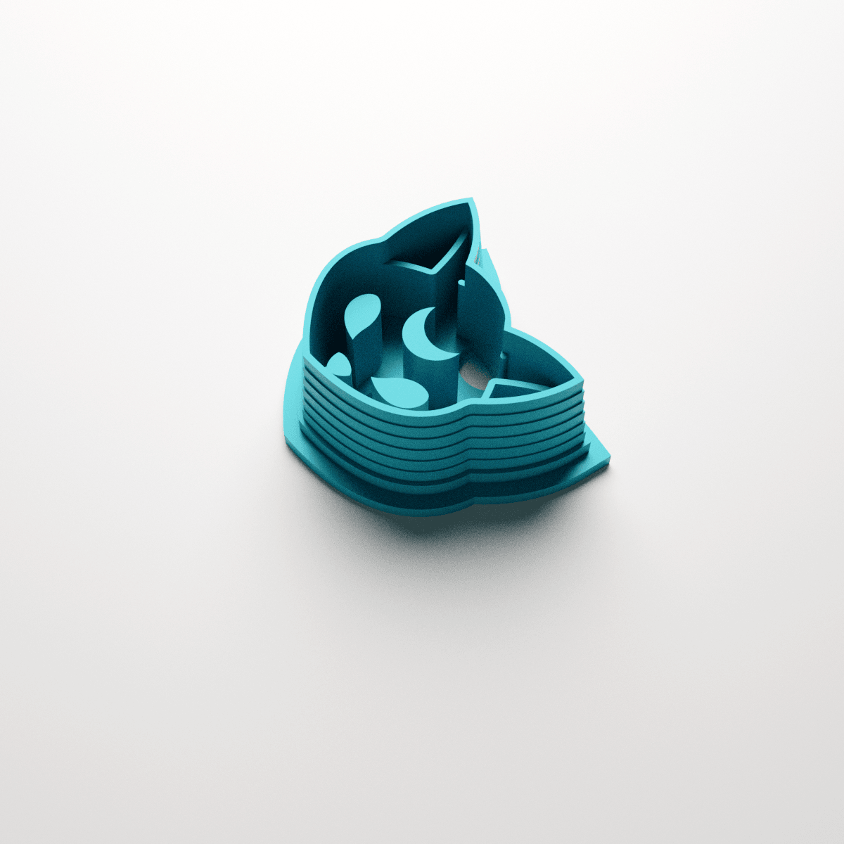 Moon Cat Stud Clay Cutter - Claylab