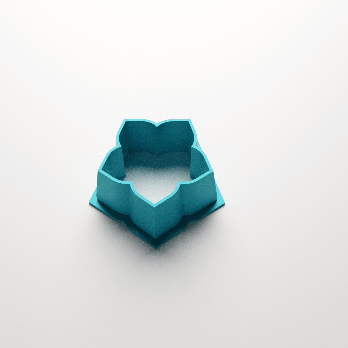 5 Tapered Petal Flower Stud Clay Cutter - Claylab