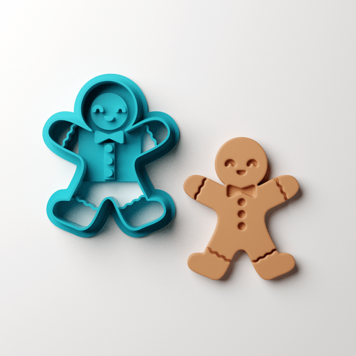 Gingerbread Man Clay Cutter - Claylab