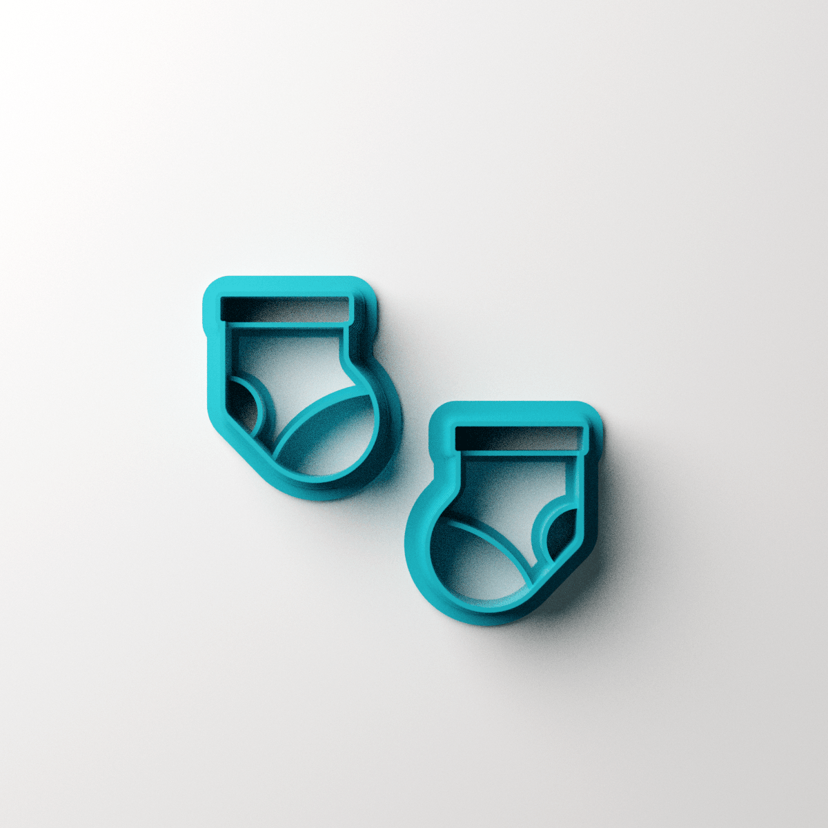 Xmas Stocking Stud Clay Cutter - Claylab