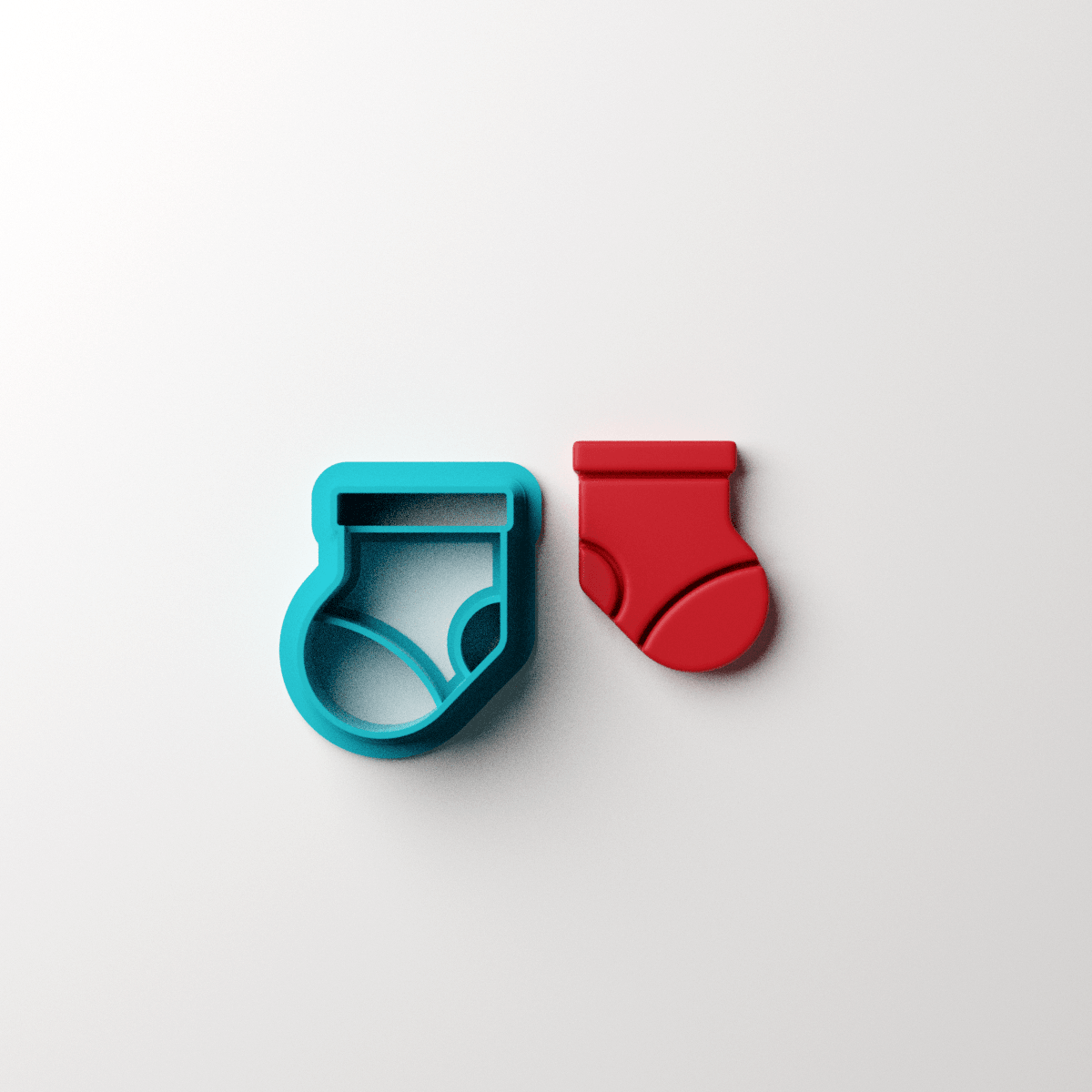 Xmas Stocking Stud Clay Cutter - Claylab