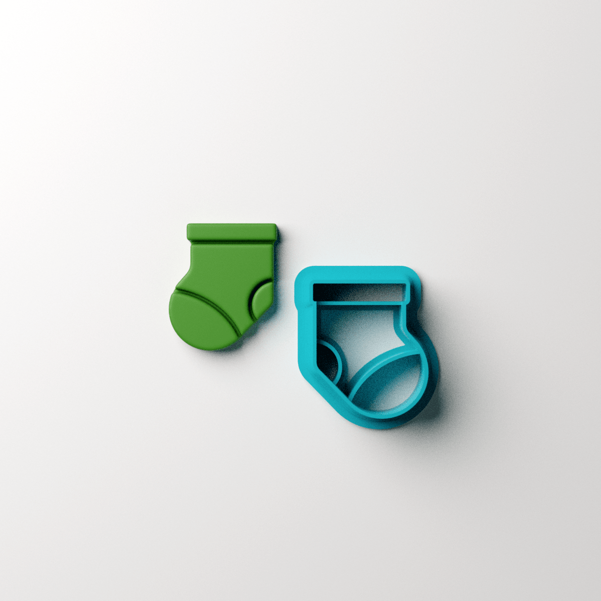 Xmas Stocking Stud Clay Cutter - Claylab