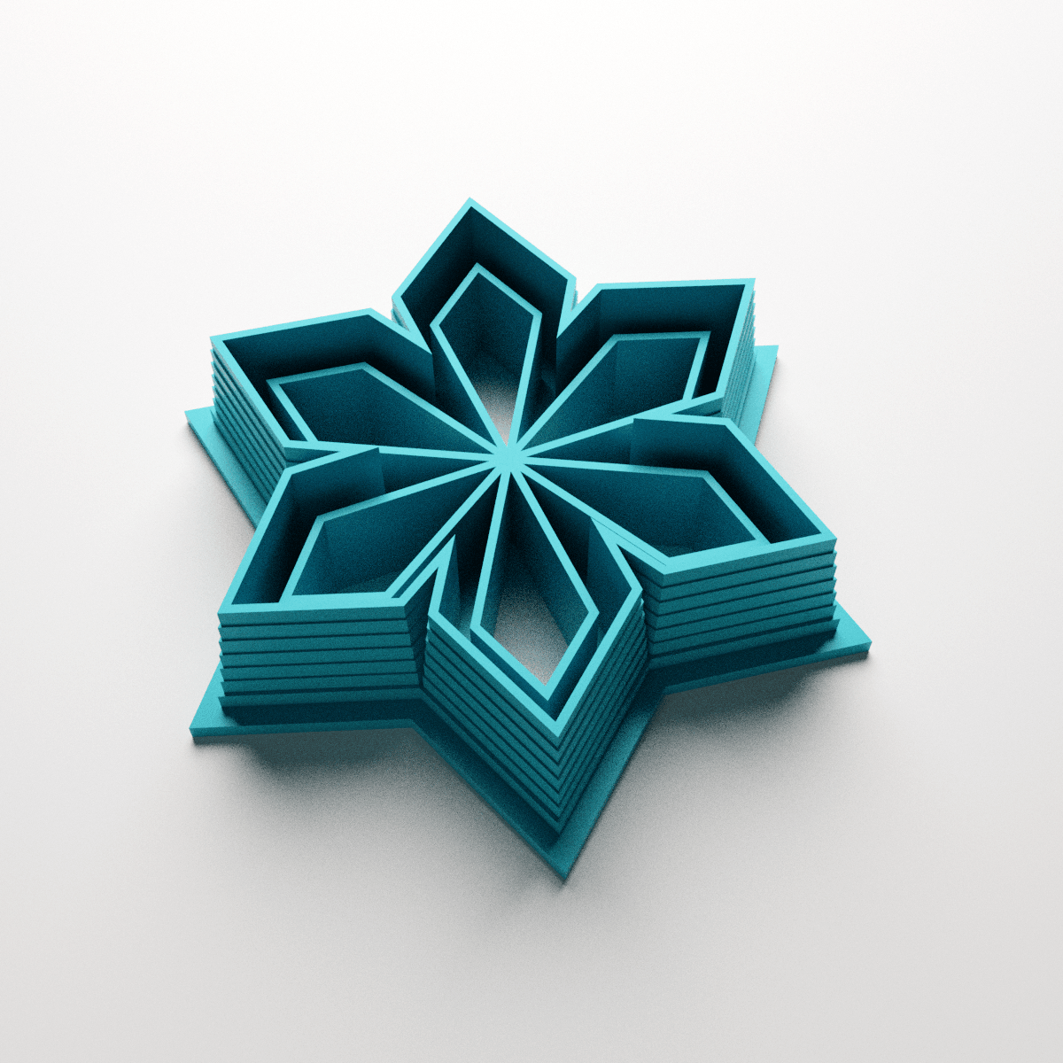 Deco Snowflake Clay Cutter - Claylab