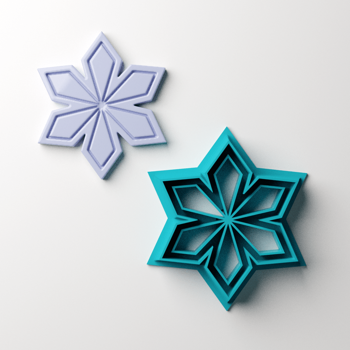 Deco Snowflake Clay Cutter - Claylab