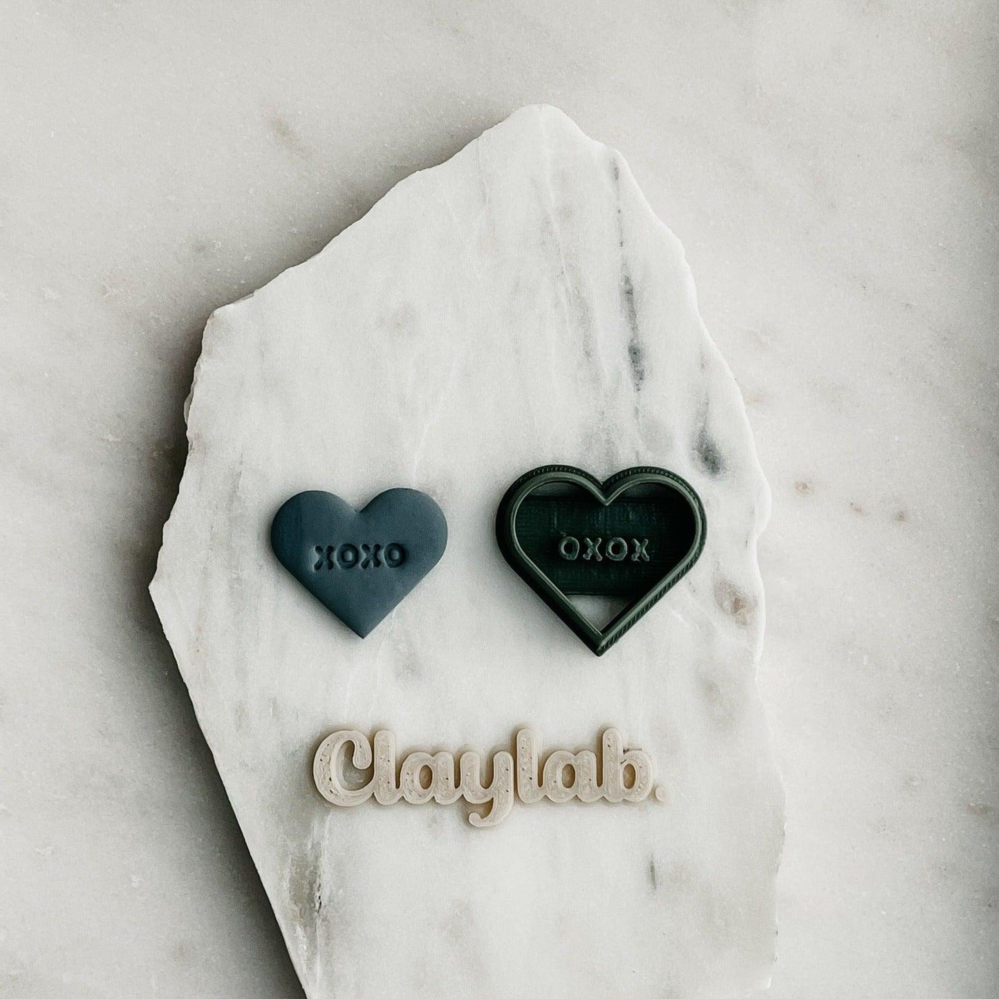 XOXO Candy Heart Clay Cutter - Claylab