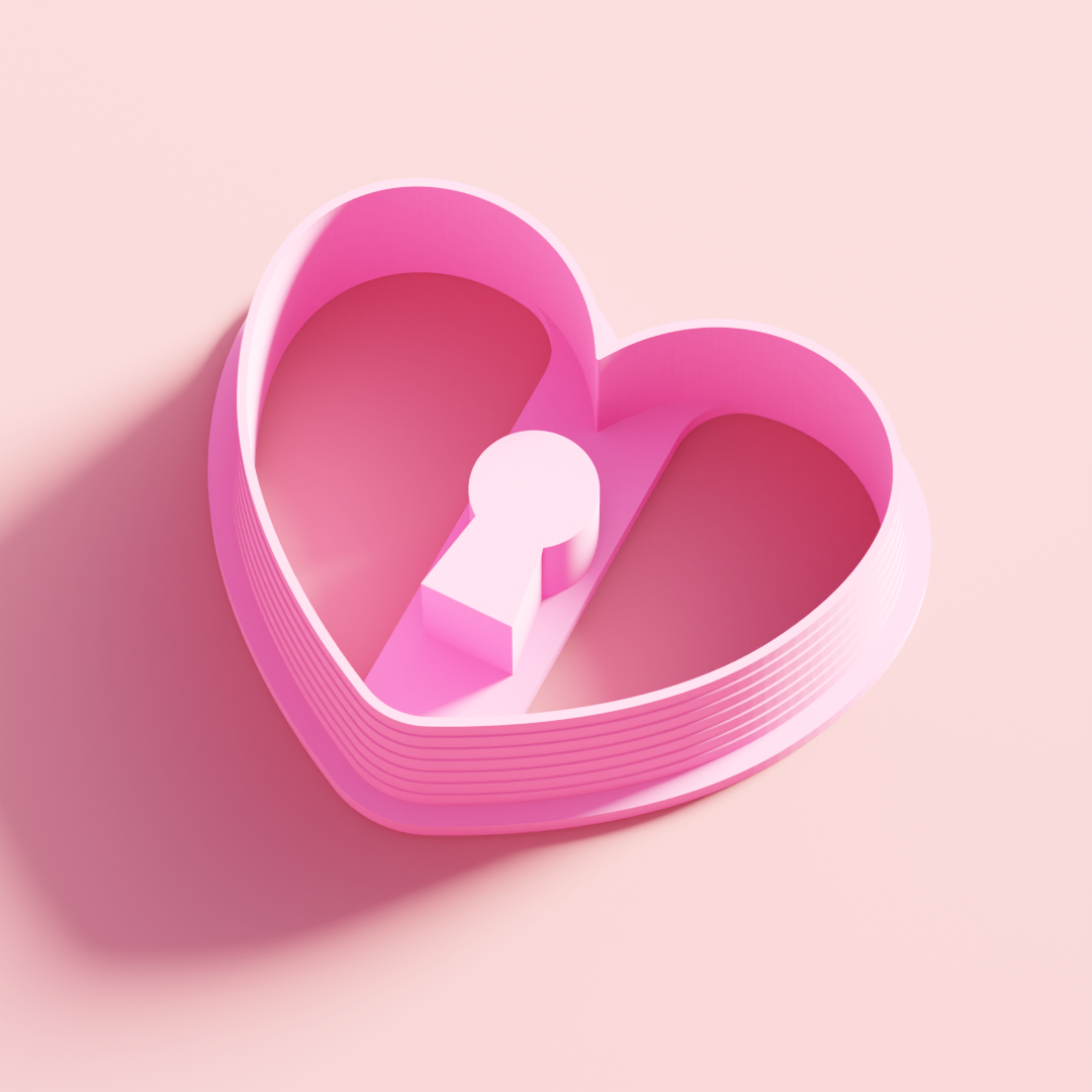 Locked Heart Clay Cutter