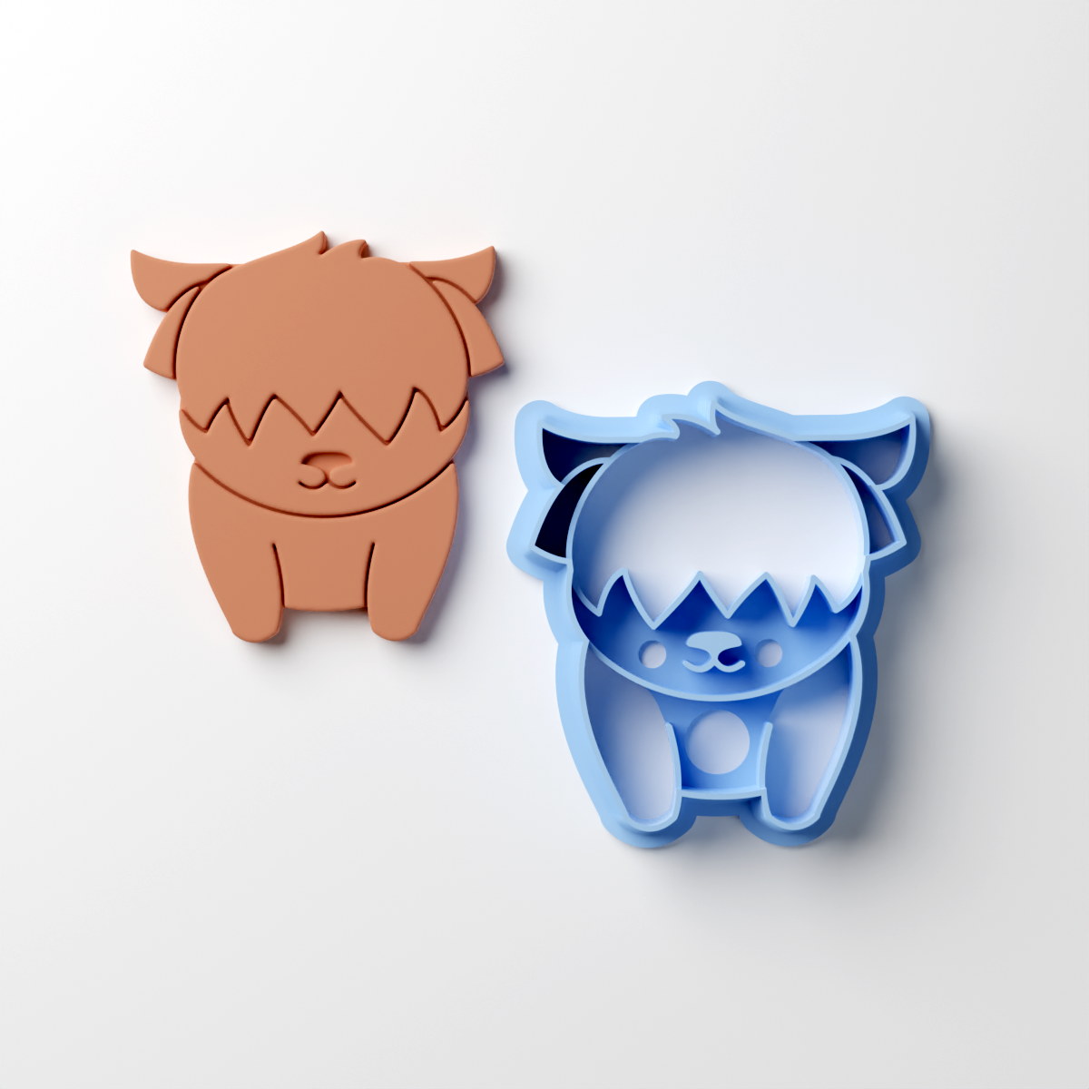 Highland Cow Clay Cutter (Drop 2 Critters)