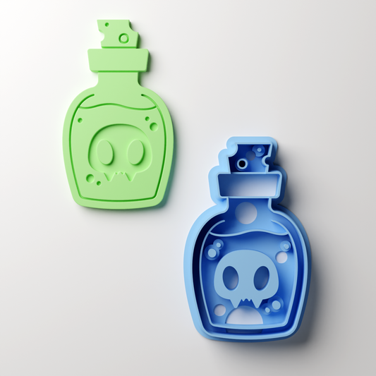 Skull Potion Clay Cutter