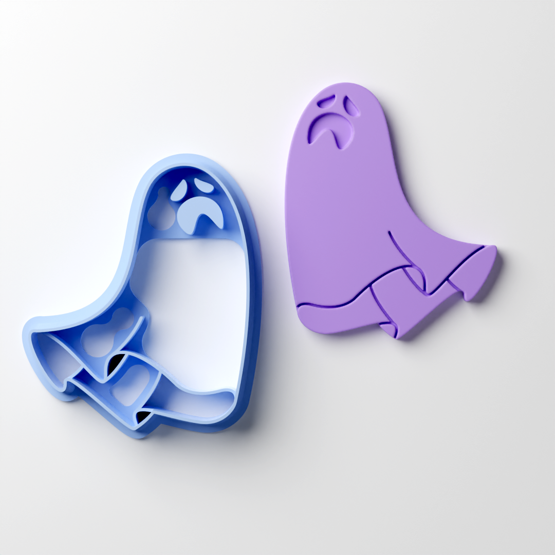 Scaredy Ghost Clay Cutter