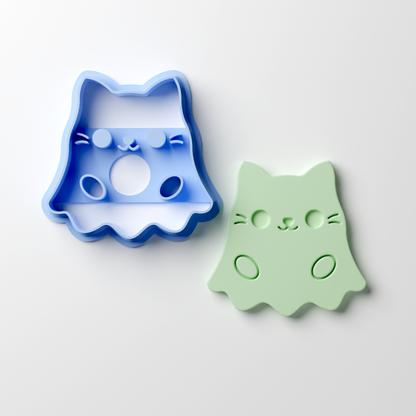 Ghost Kitten Clay Cutter