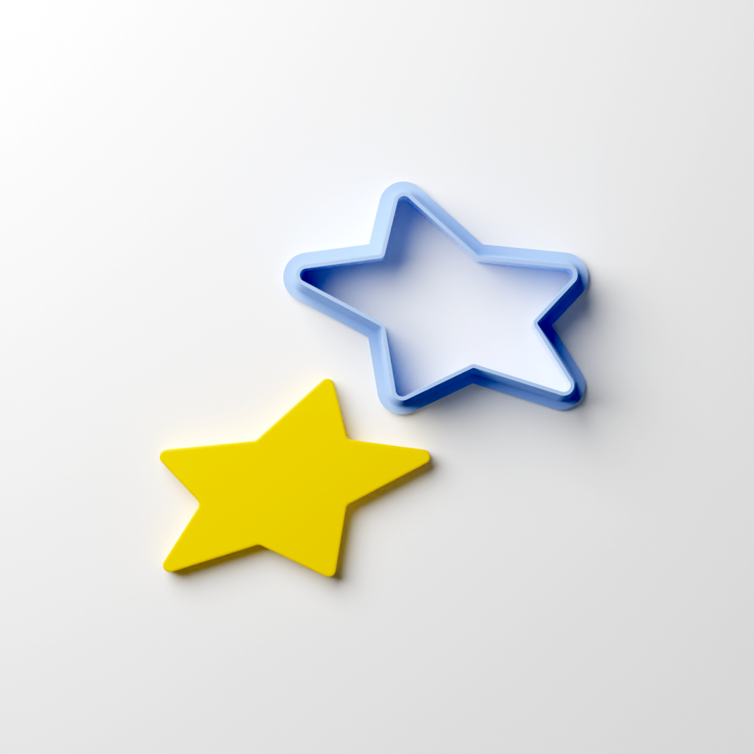 Italic Star Clay Cutter - Claylab