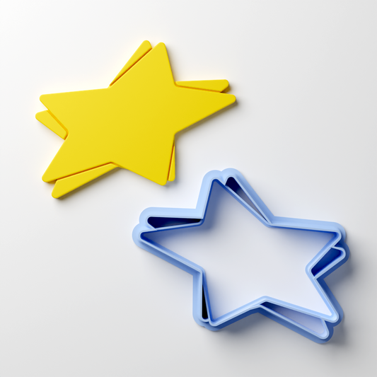 Double Italic Star Clay Cutter - Claylab