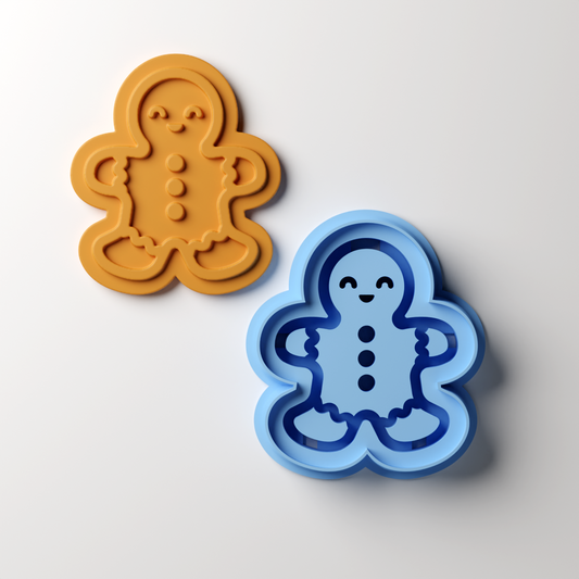 Gingerbread Man Cookie Style Clay Cutter