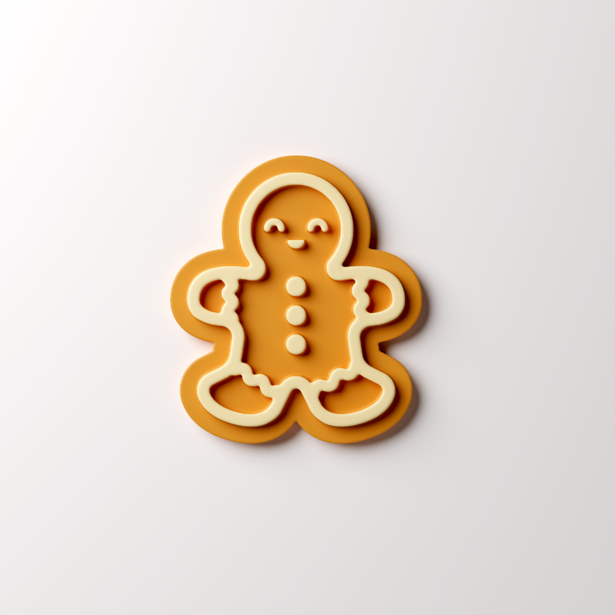 Gingerbread Man Cookie Style Clay Cutter - Claylab