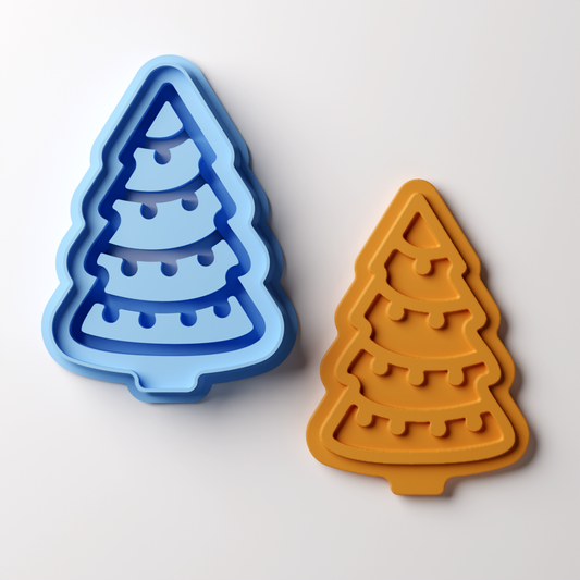 Xmas Tree Cookie Style Clay Cutter