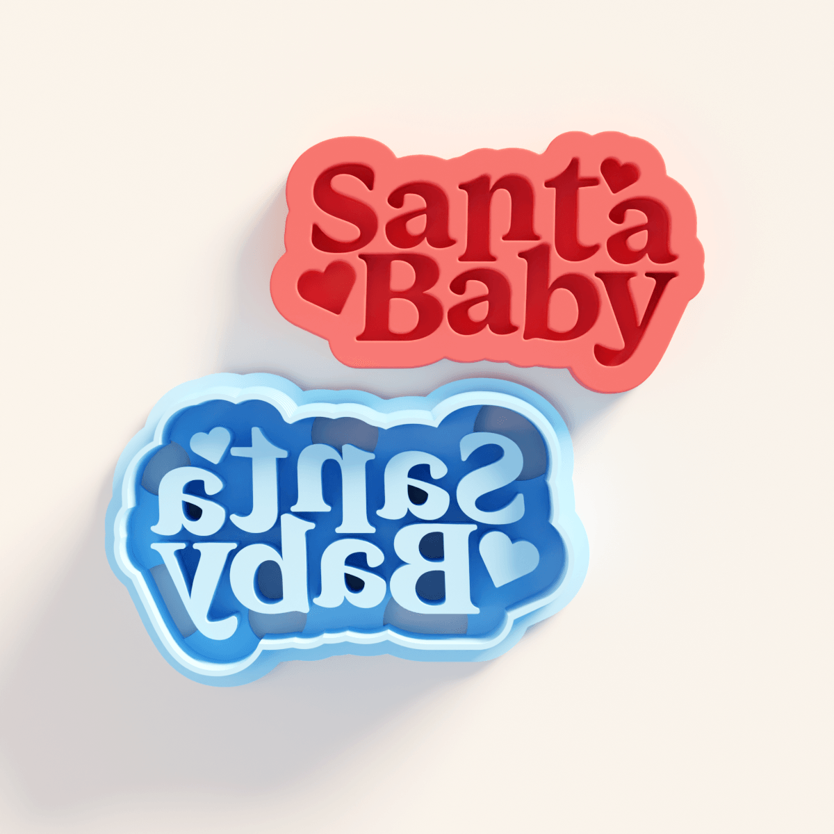 Santa Baby - Text Clay Cutter (Xmas 2024) - Claylab