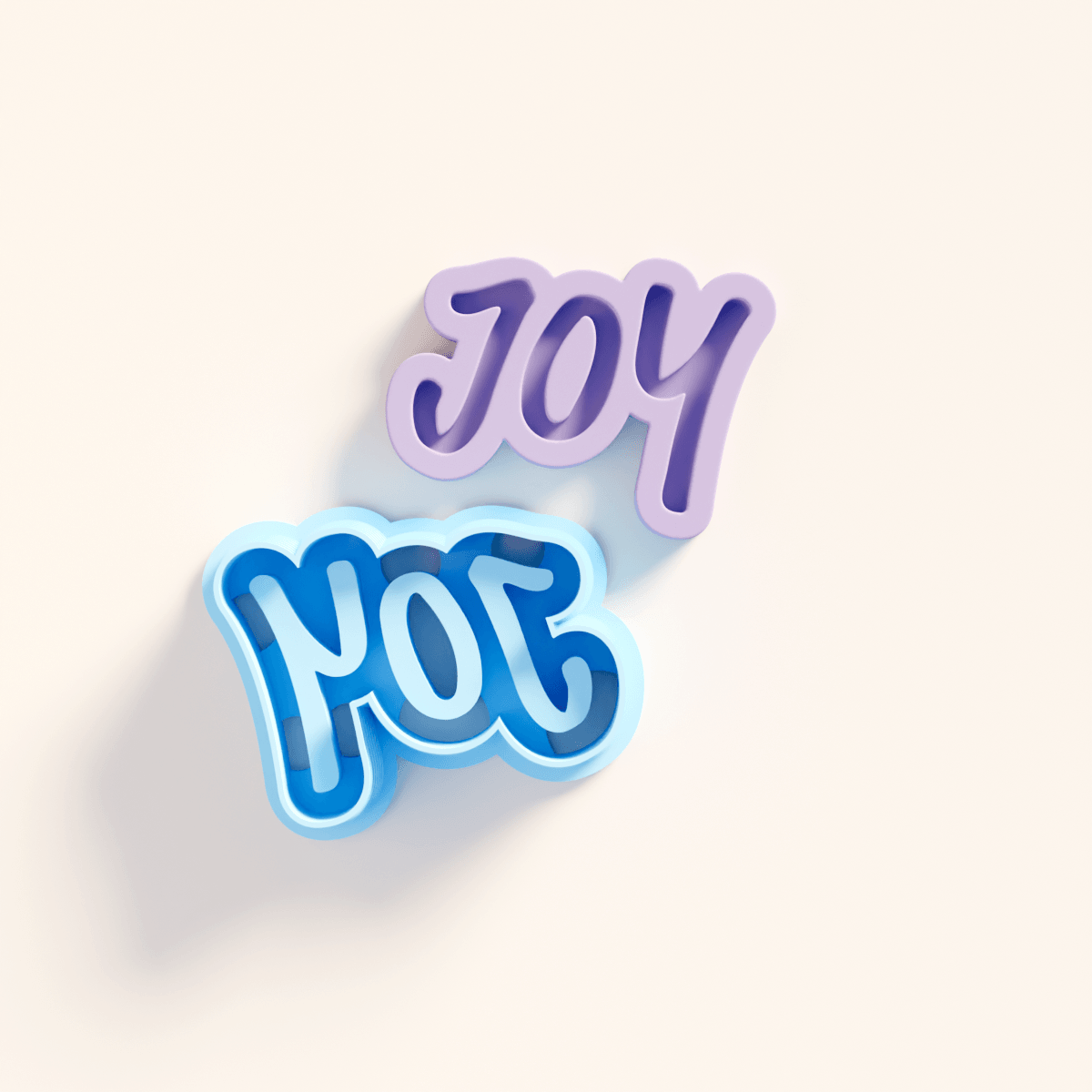 Joy - Text Clay Cutter (Xmas 2024) - Claylab