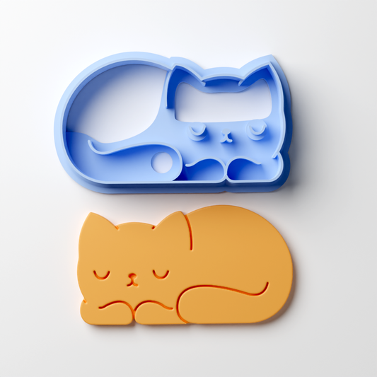 Sleepy Loaf Cat Clay Cutter