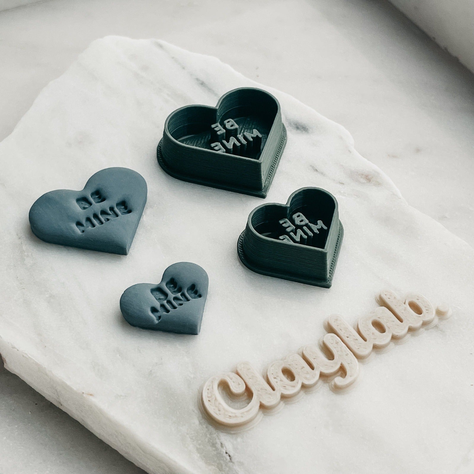 BE MINE Candy Heart Clay Cutter  Claylab Clay Cutters Melbourne