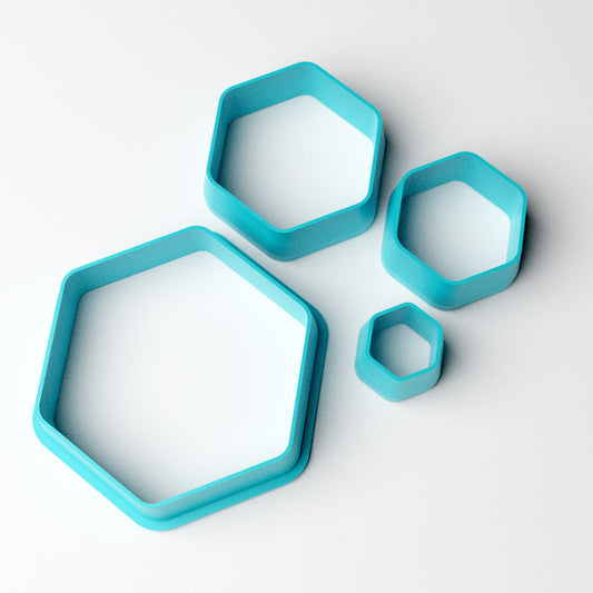 Basic Hexagon Clay Cutter Set Claylabstore