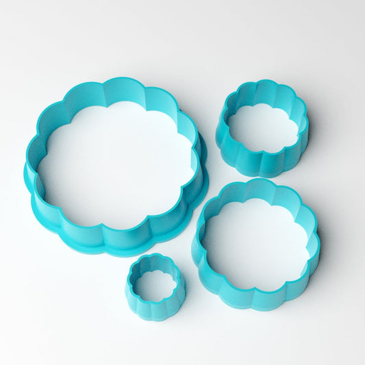 Basic Scalloped Clay Cutter Set Claylabstore