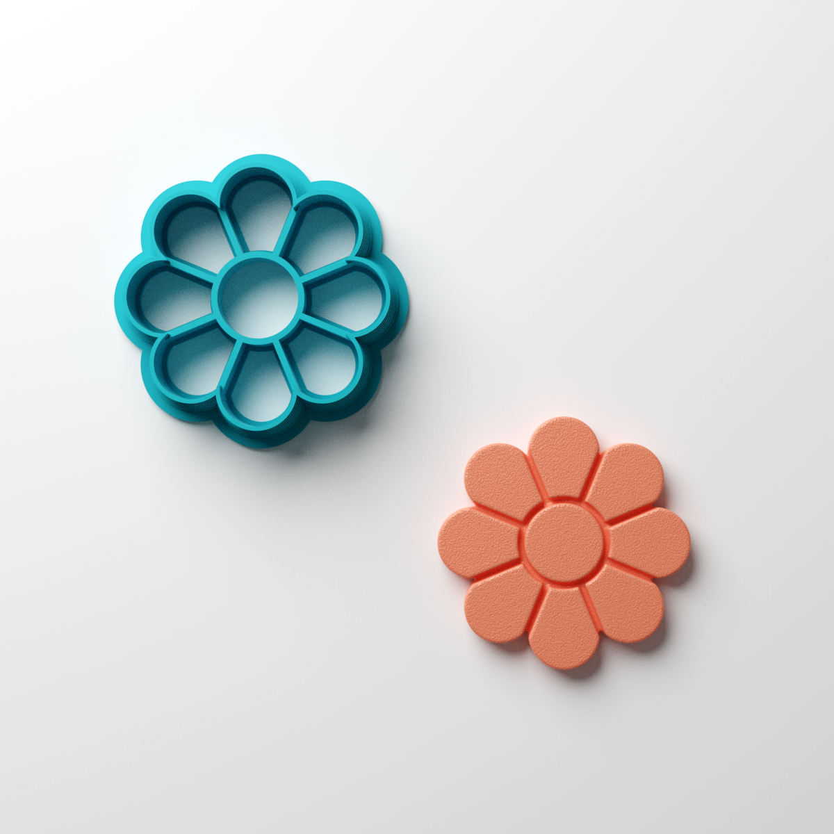 8 Petal Flower Clay Cutter - Claylab