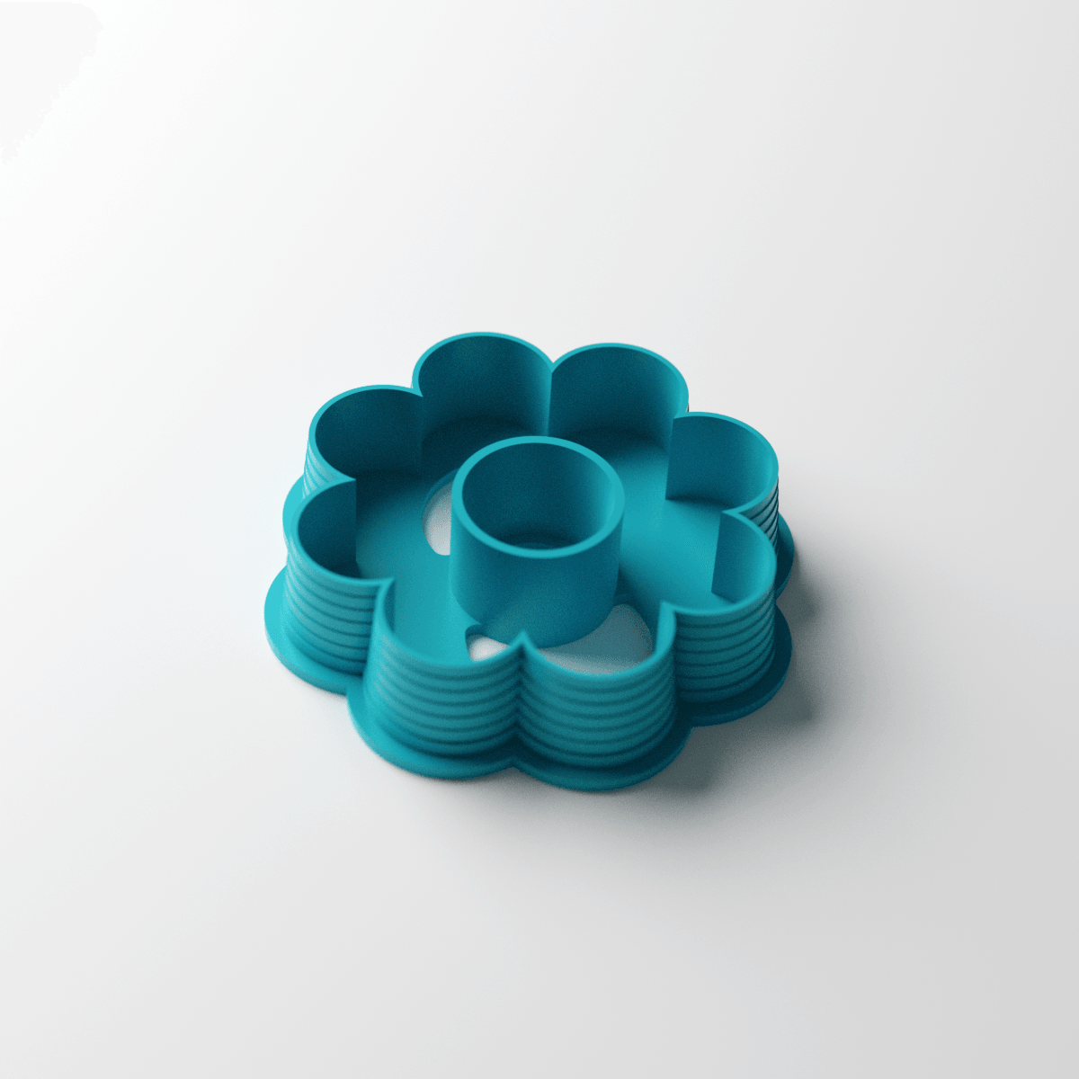 8 Petal Hollow Flower Clay Cutter - Claylab