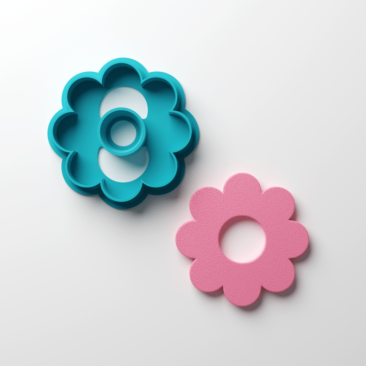 8 Petal Hollow Flower Clay Cutter - Claylab