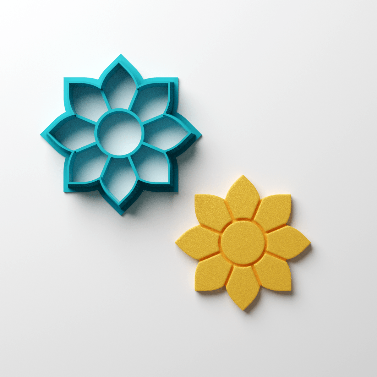 8 Pointy Petal Flower Clay Cutter - Claylab