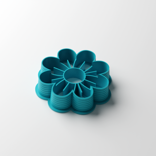 Layered Fancy Flower Clay Cutter