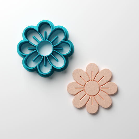 Layered Fancy Flower Clay Cutter