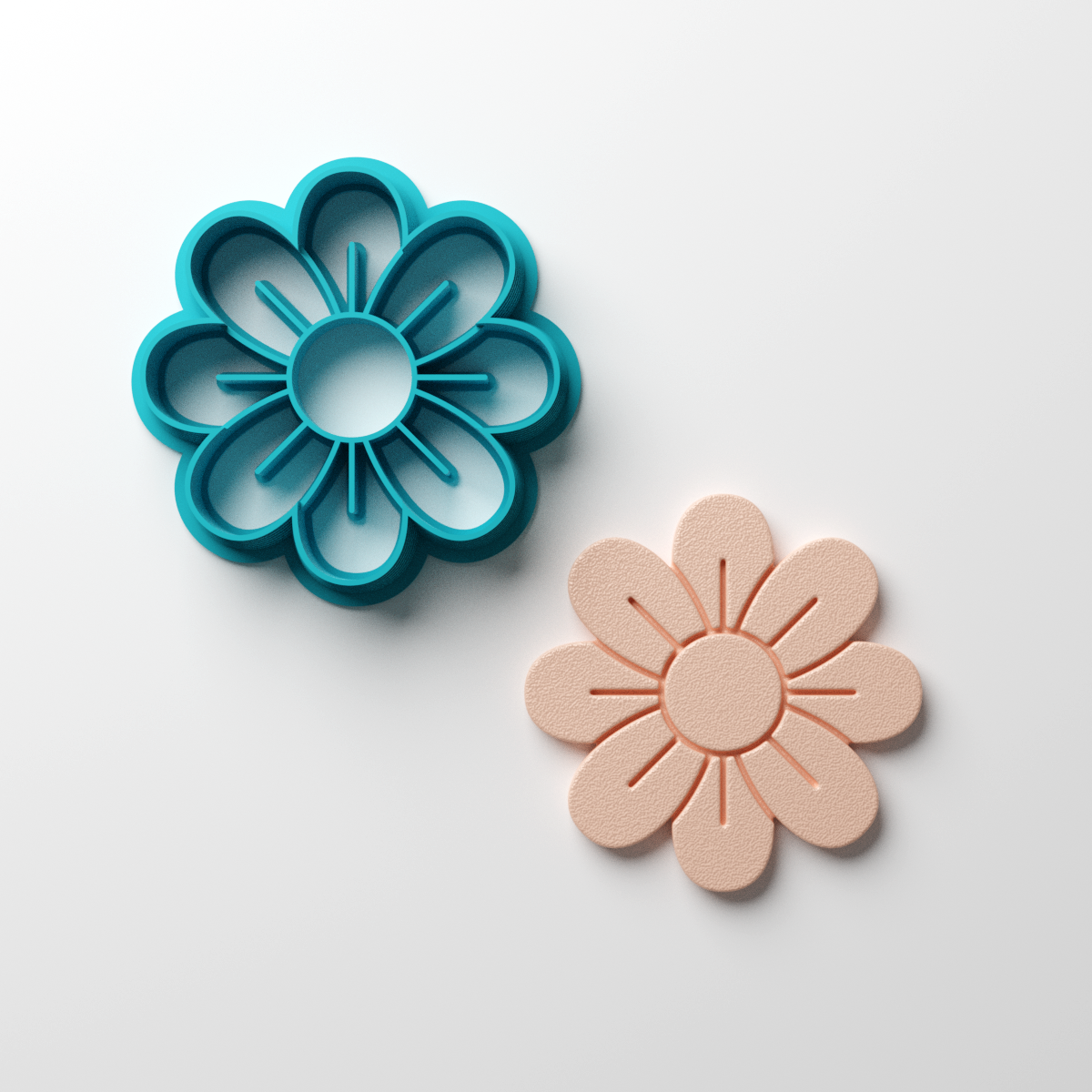 Layered Fancy Flower Clay Cutter - Claylab