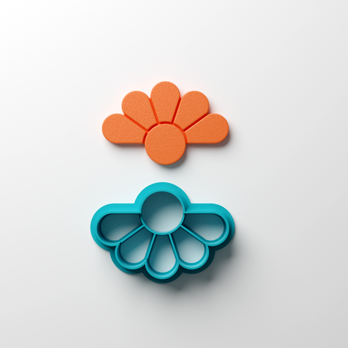 Half Flower Clay Cutter - Claylab