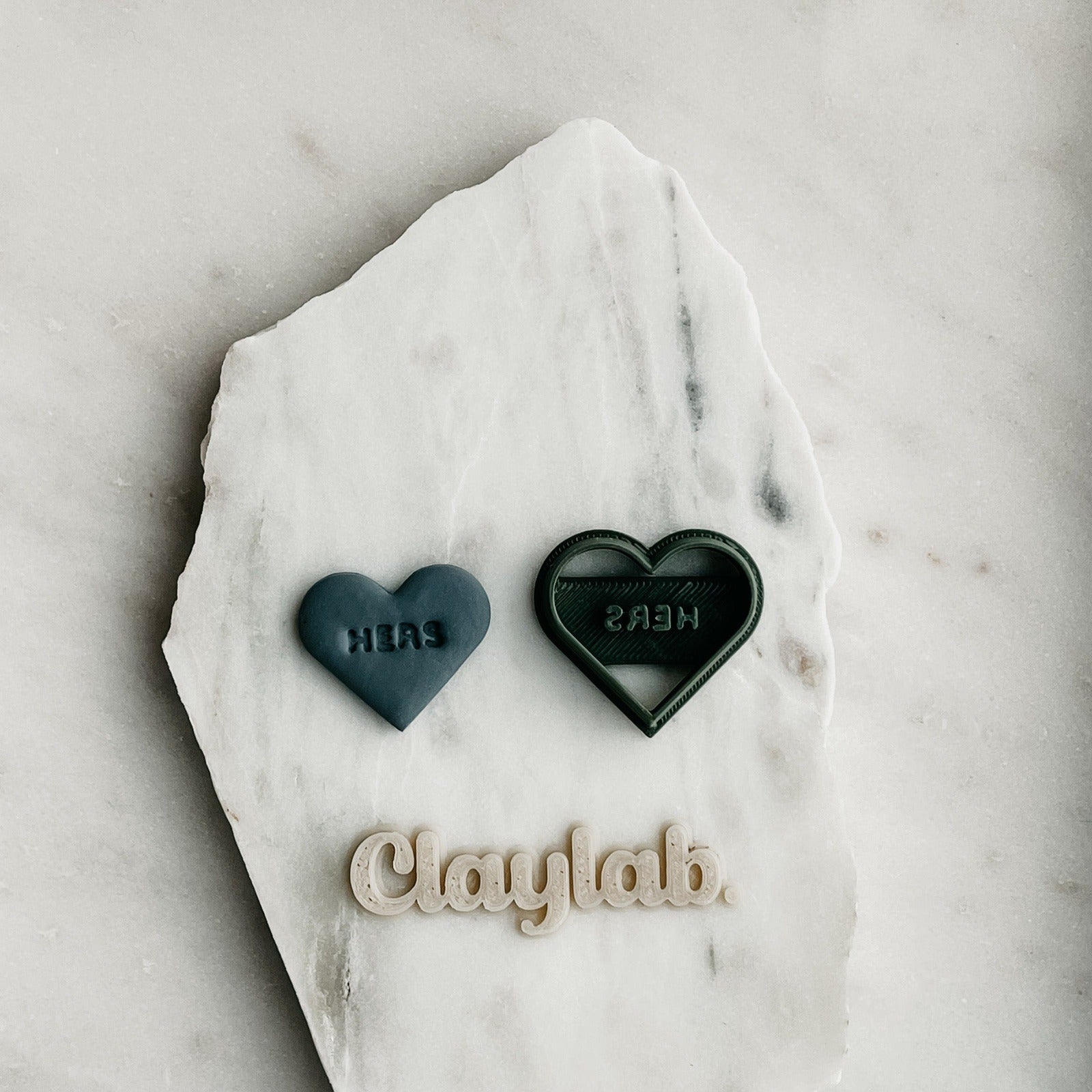 HERS Candy Heart Clay Cutter Claylab