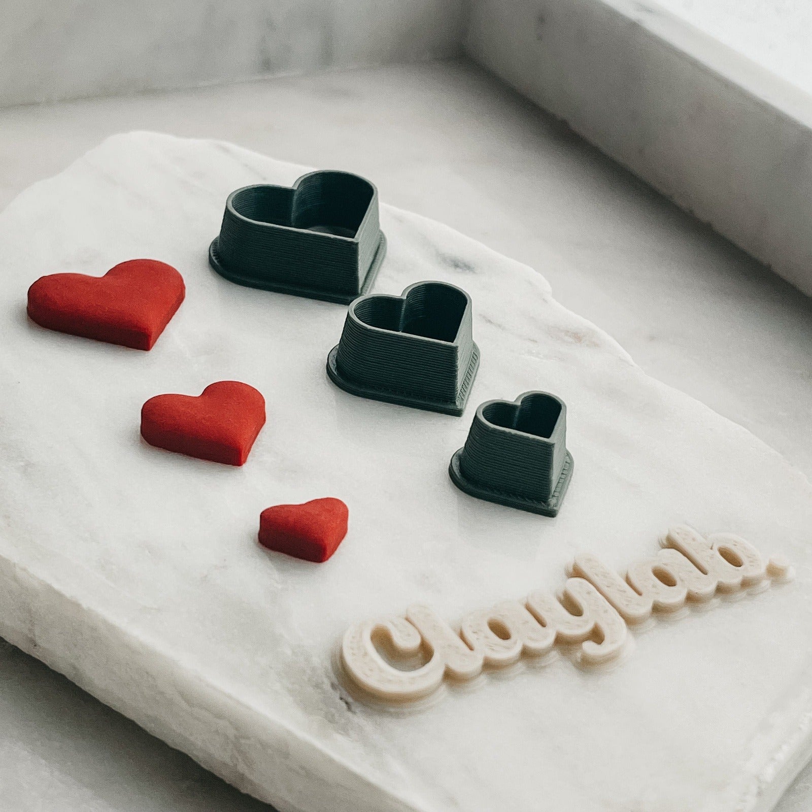 BE MINE Candy Heart Clay Cutter  Claylab Clay Cutters Melbourne
