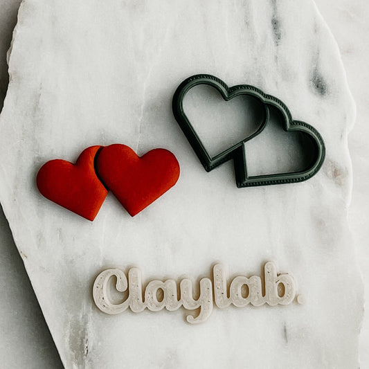 Heart Pair Clay Cutter Claylab