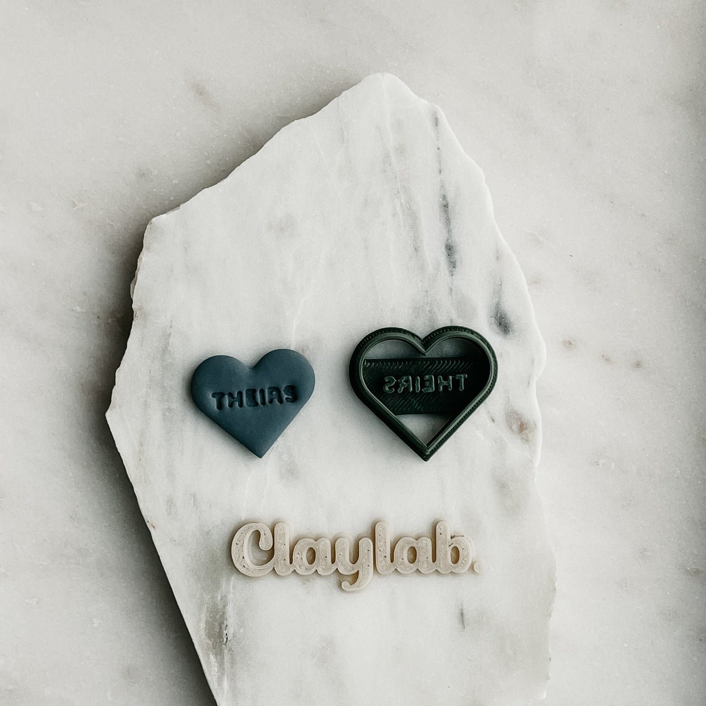 THEIRS Candy Heart Clay Cutter Claylab