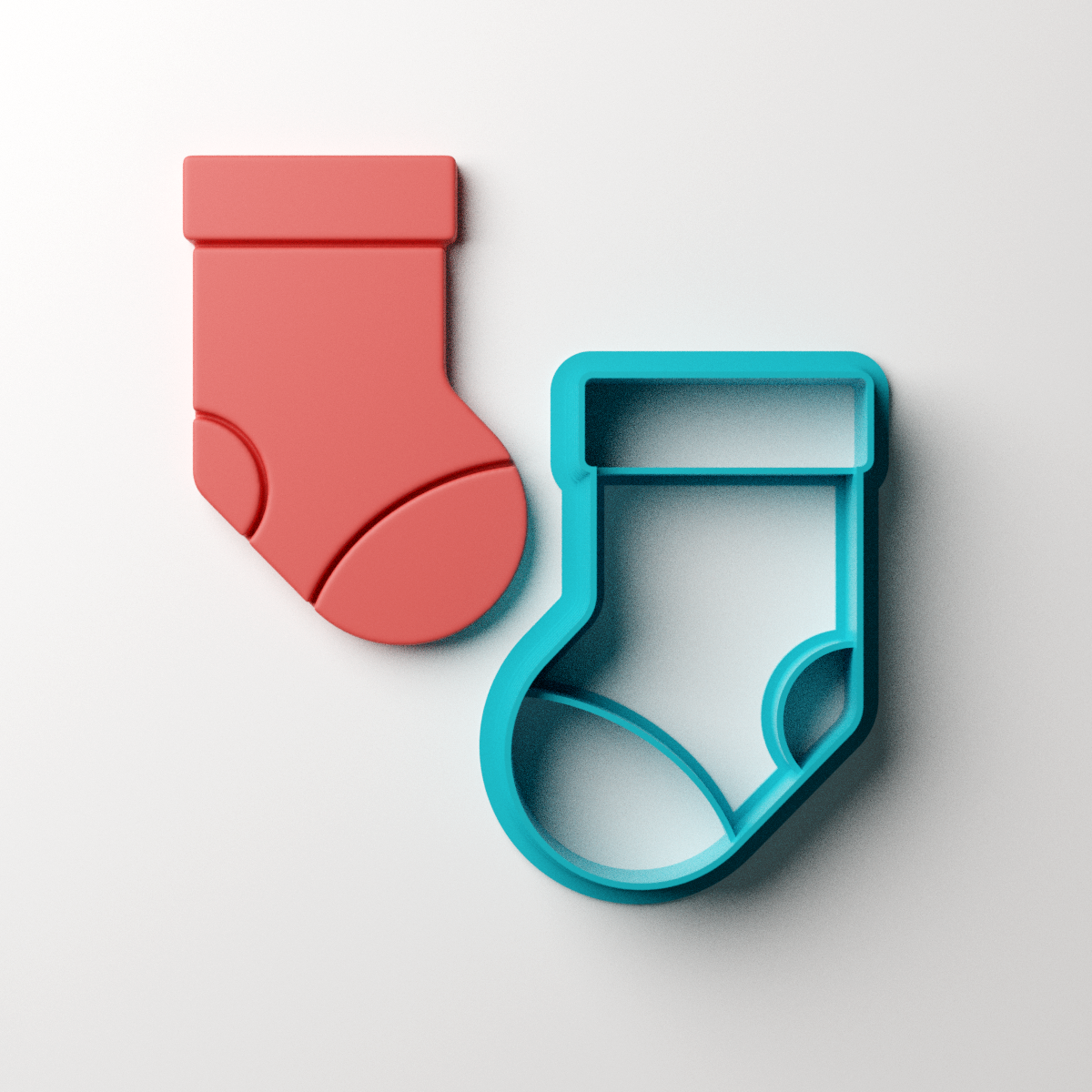 Xmas Stocking Clay Cutter Claylab