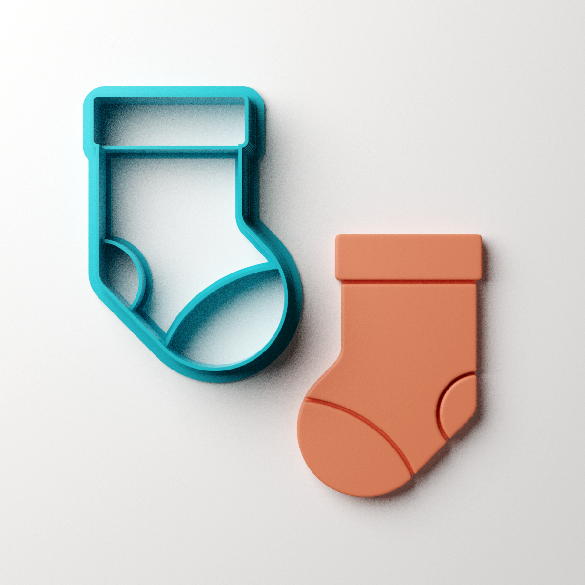 Xmas Stocking Clay Cutter Claylab